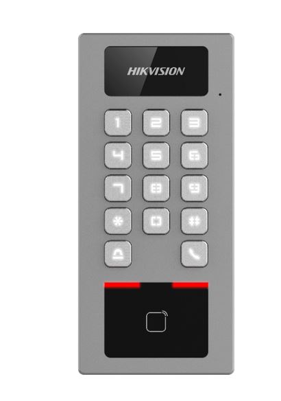 Többlakásos kültéri, kártya, kód, Hikvision DS-K1T502DBWX